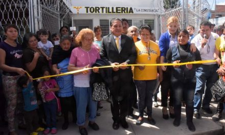 GHV inauguró un expendio de tortilla subsidiada