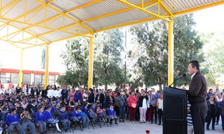RGJ inauguró el techado de la Esc. Niños Héroes