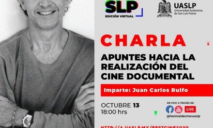 Juan Carlos Rulfo ofrecerá charla virtual